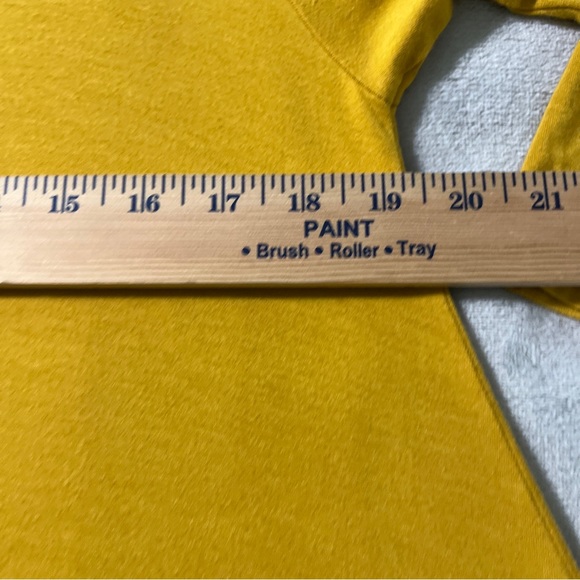 All For You 2XL Yellow T-Shirt Dress Made in the USA 3/4 sleeves Rayon/Spandex - Picture 5 of 9